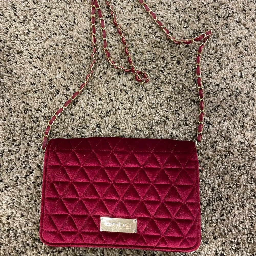 Bebe Velvet Purse - Picture 1 of 1